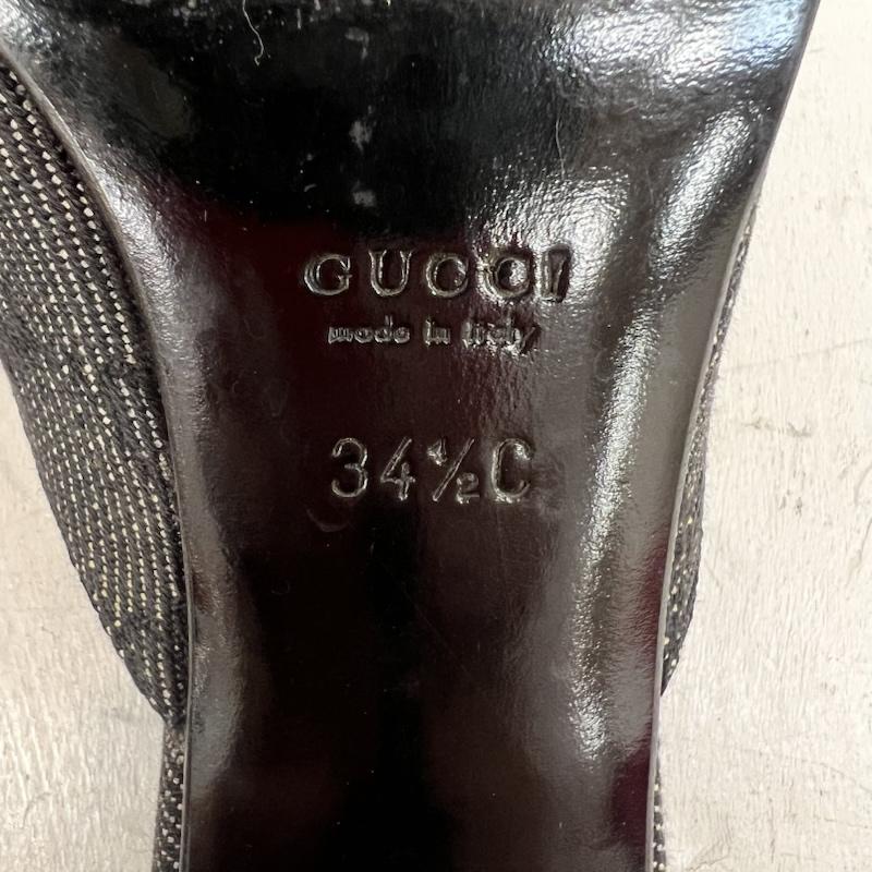 グッチ GUCCI ミュール ミュール GG柄 ミュール 34 1/2 - 黒 / ブラック / black レディース USED 古着 中古 50165046
