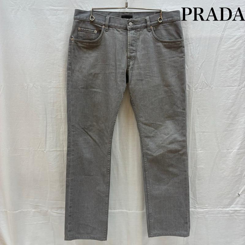 プラダ PRADA パンツ デニム、ジーンズ GEP010 R121 ボタンフライ ストレート ジーンズ デニムパンツ 33インチ メンズ USED 古着 中古 50165048