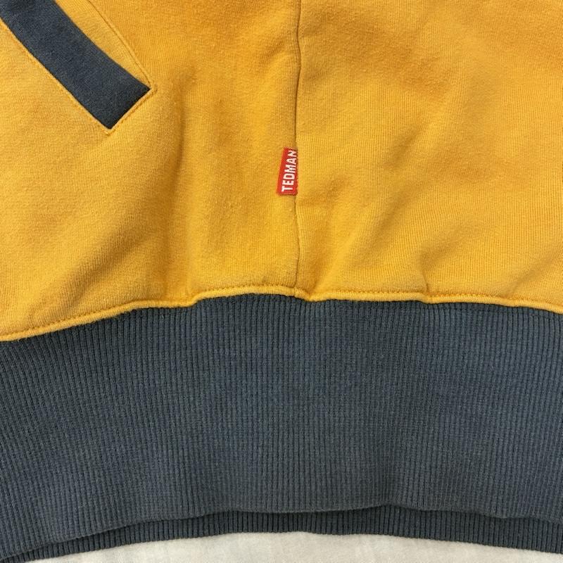 テッドマン TEDMAN パーカー 長袖 TED COMPANY EMS デビル ファイヤー プリント ツートン ジップアップ スウェット パーカー 40 メンズ USED 古着 中古 50165051