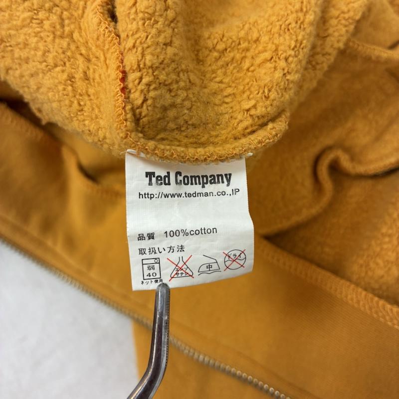 テッドマン TEDMAN パーカー 長袖 TED COMPANY EMS デビル ファイヤー プリント ツートン ジップアップ スウェット パーカー 40 メンズ USED 古着 中古 50165051