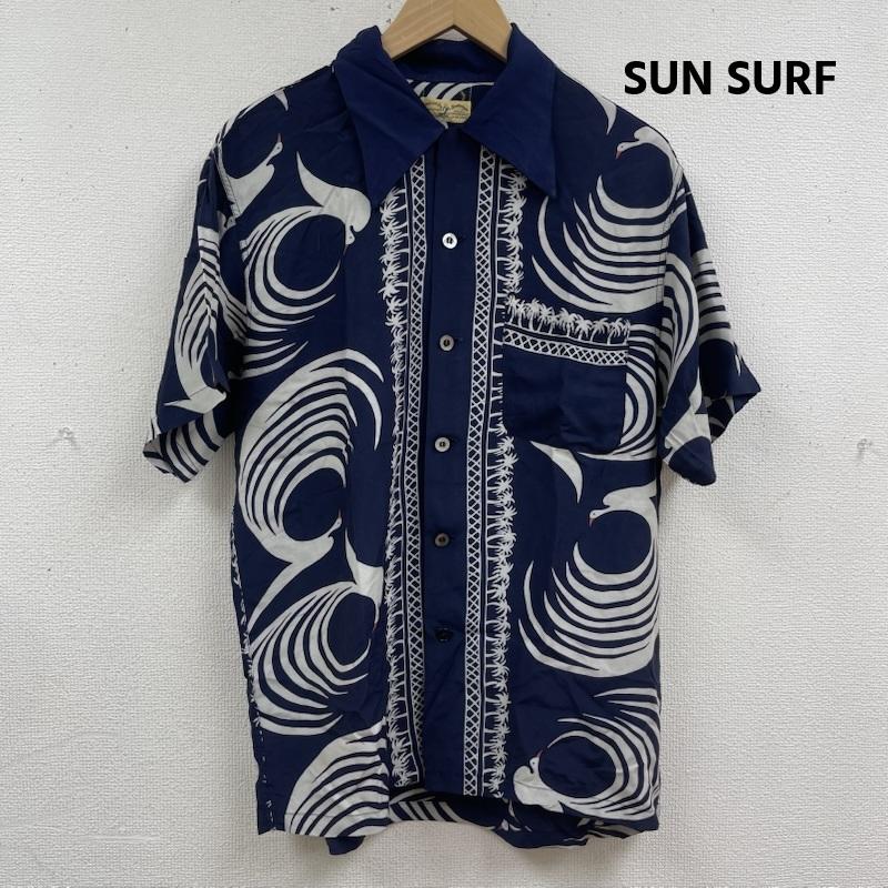 サンサーフ SUN SURF シャツ、ブラウス 半袖 M品番 東洋エンタープライズ レーヨン 総柄 アロハ シャツ m32923b M 紺 / ネイビー / navy メンズ USED 古着 中古 50165059