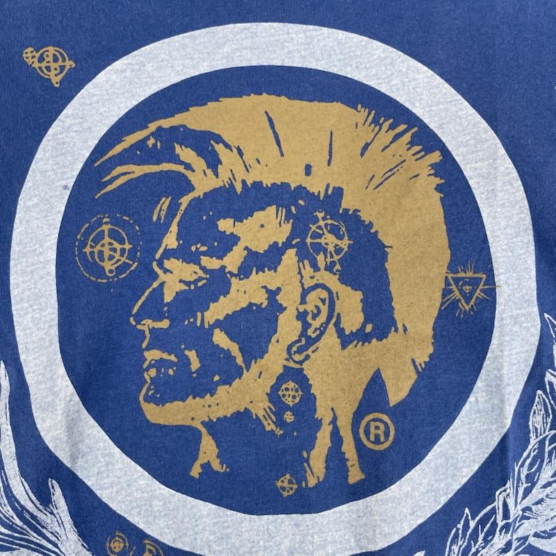 ディーゼル DIESEL Tシャツ 半袖 ブレイブマン モヒカン プリント Tシャツ カットソー y2k L 青 / ブルー / blue メンズ USED 古着 中古 50165064