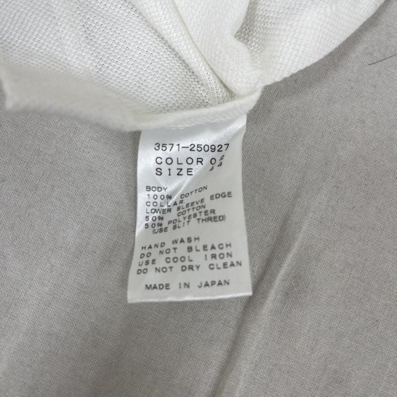 ドレスキャンプ DRESSCAMP ポロシャツ 半袖 日本製 champion 金ボタン トリコロールカラー ロゴマーク 半袖 ポロシャツ 44 白 / ホワイト / white メンズ USED 古着 中古 50165066