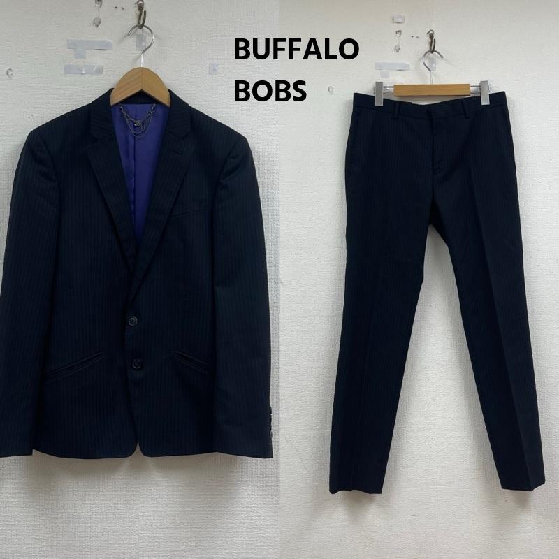 バッファローボブズ BUFFALO BOBS ジャケット、上着 ジャケット、ブレザー ストライプ柄 レース チェーン パンツ スーツ セットアップ S 黒 / ブラック / black メンズ USED 古着 中古 50165068