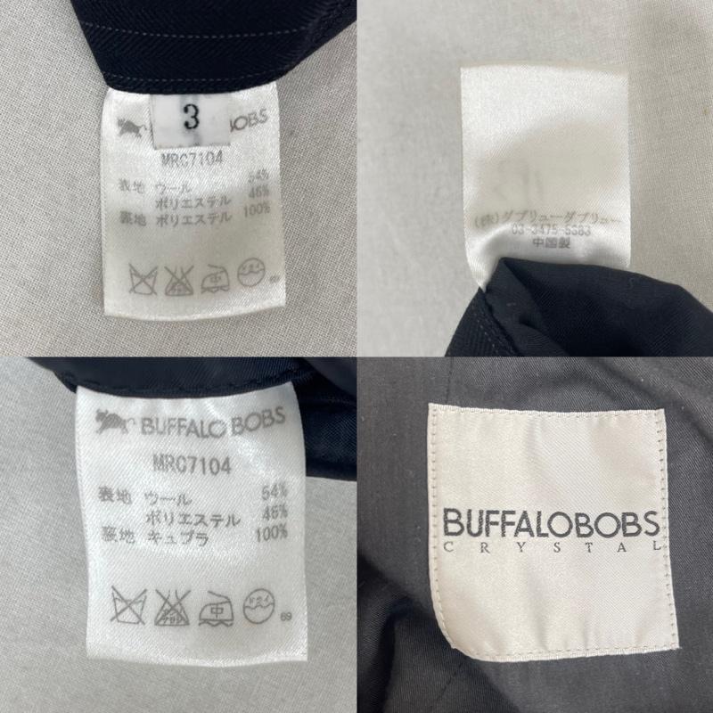 バッファローボブズ BUFFALO BOBS ジャケット、上着 ジャケット、ブレザー ストライプ柄 レース チェーン パンツ スーツ セットアップ S 黒 / ブラック / black メンズ USED 古着 中古 50165068