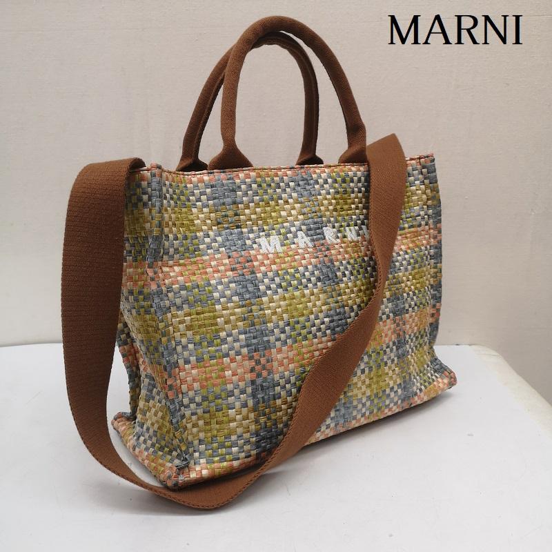 マルニ MARNI トートバッグ トートバッグ SHMP0077U5 East-West スモール 2way トート ショルダー バッグ かごバッグ - レディース USED 古着 中古 50165074