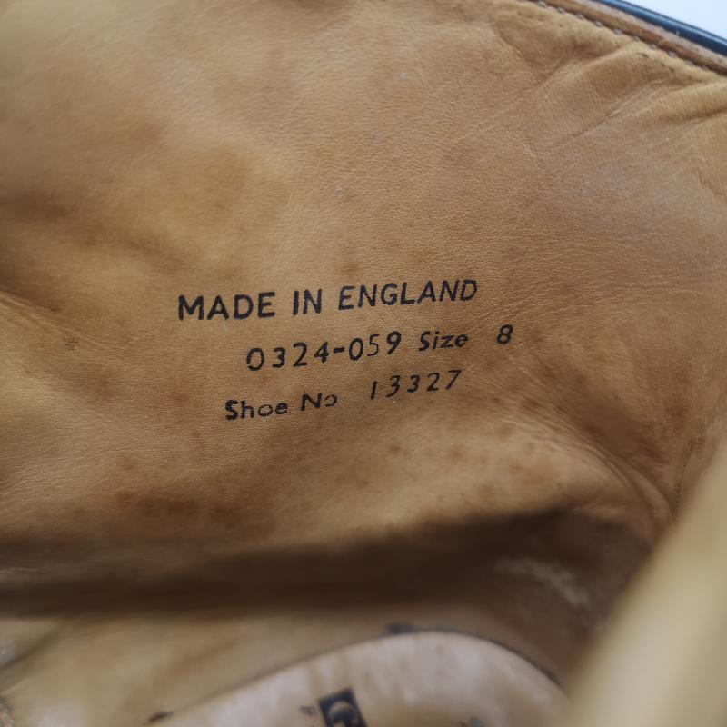 ジョージコックス GEORGE COX ブーツ 一般 SKIPTON BOOT バイカラー 厚底 ラバーソール ブーツ 13327 イングランド製 UK：8 白 / ホワイト / white X 黒 / ブラック / black メンズ USED 古着 中古 50165075