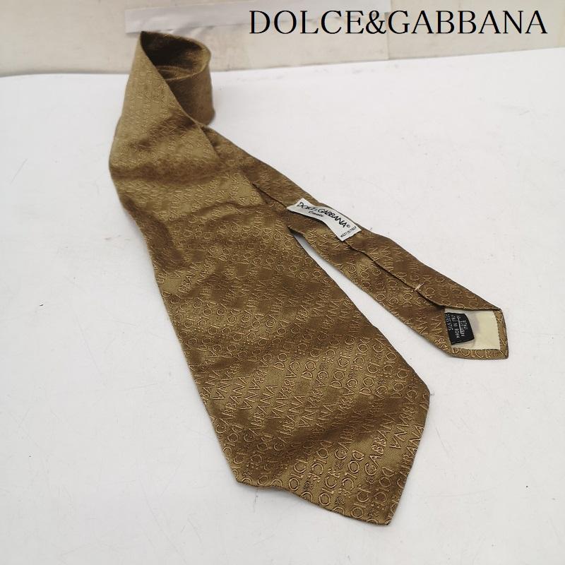 ドルチェアンドガッバーナ DOLCE&GABBANA ネクタイ ネクタイ ロゴ 総柄 シルク ネクタイ ピンナップガール - メンズ USED 古着 中古 50165077