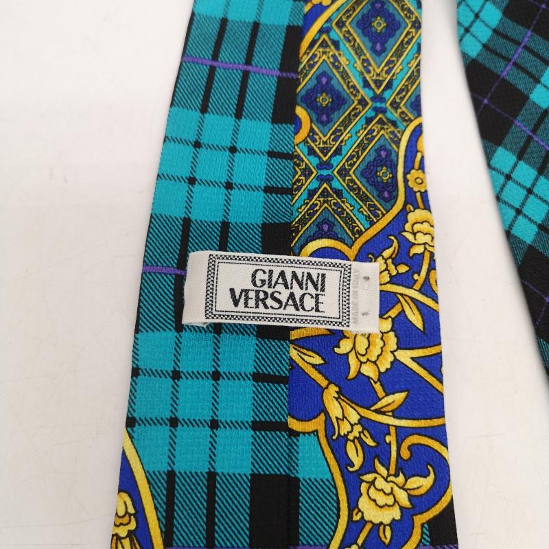 ジャンニヴェルサーチ GIANNI VERSACE ネクタイ ネクタイ バロック調 フローラル 装飾 シルク ネクタイ - メンズ USED 古着 中古 50165078