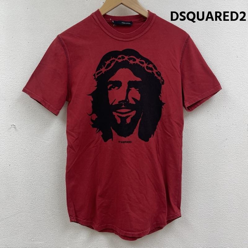 ディースクエアード DSQUARED2 Tシャツ 半袖 05aw イタリア製 MY SHEPHERD ジーザス イエス・キリスト Tシャツ S 赤 / レッド / red メンズ USED 古着 中古 50165087