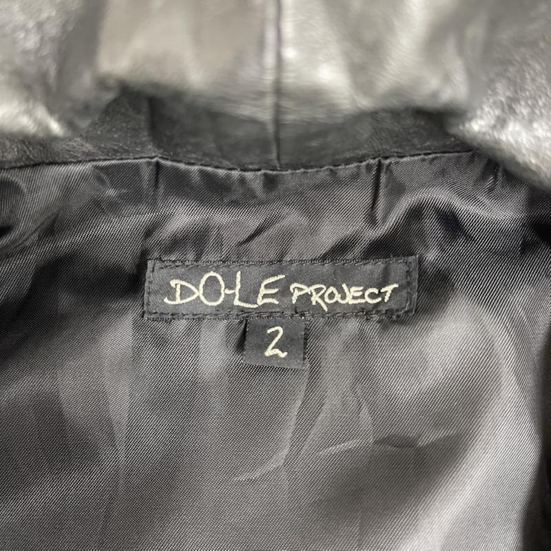 古着 USED ベスト ベスト DOLE PROJECT 豚皮 切り替え レザー ライダース ベスト 2 黒 / ブラック / black メンズ USED 古着 中古 50165091