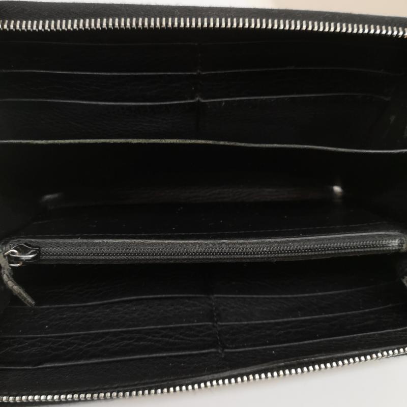 グッチ GUCCI 財布 長財布 268500 0416 GG ロゴ レザー ロング ウォレット 長財布 - 黒 / ブラック / black メンズ USED 古着 中古 50165092