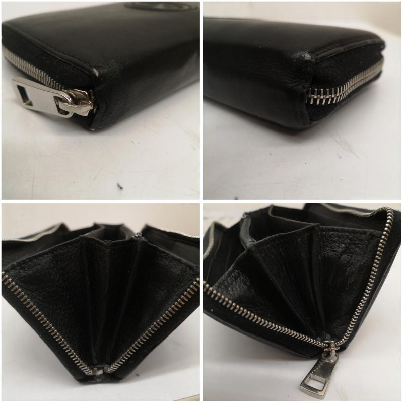 グッチ GUCCI 財布 長財布 268500 0416 GG ロゴ レザー ロング ウォレット 長財布 - 黒 / ブラック / black メンズ USED 古着 中古 50165092