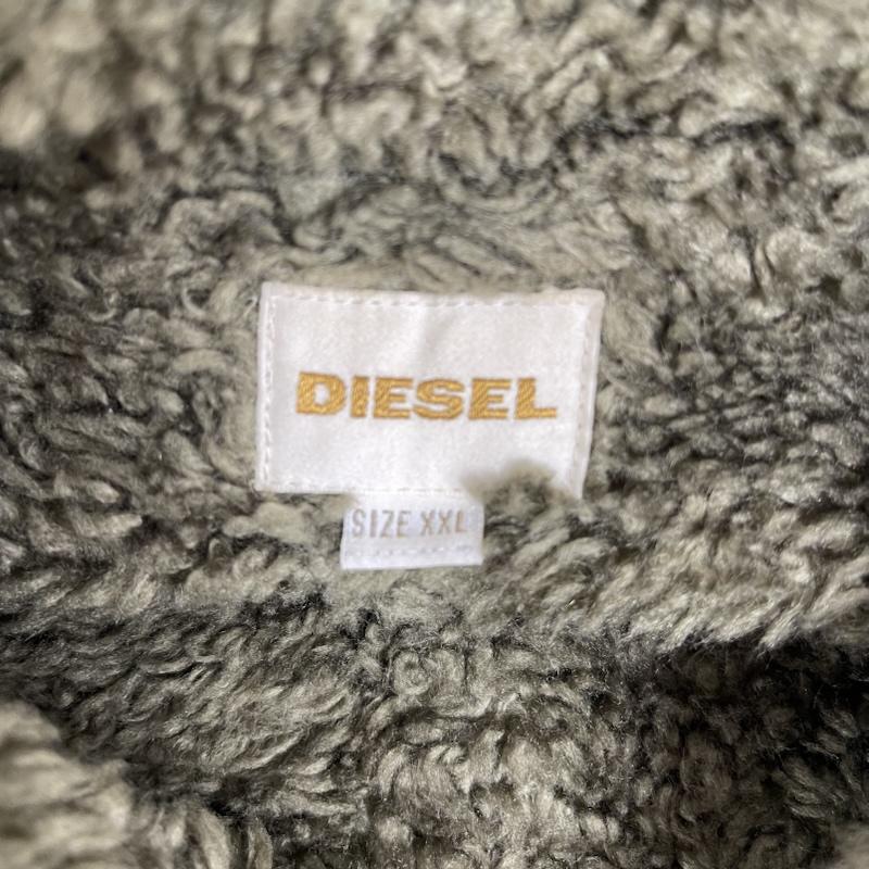 ディーゼル DIESEL ジャケット、上着 ジャンパー、ブルゾン 裏ボア フルジップ フーディー ブルゾン ジャケット アウター XXL 黒 / ブラック / black メンズ USED 古着 中古 50165094