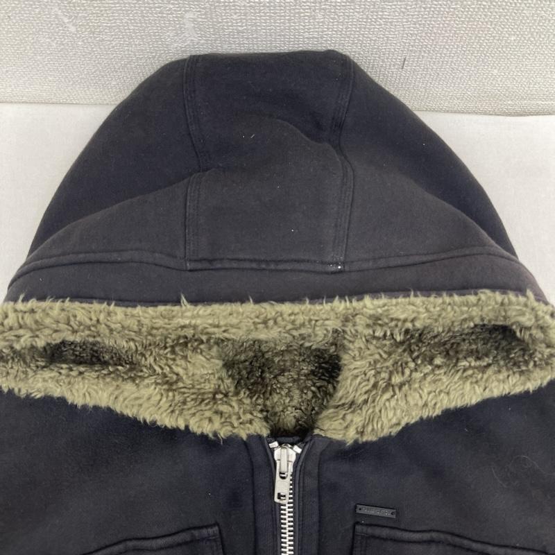 ディーゼル DIESEL ジャケット、上着 ジャンパー、ブルゾン 裏ボア フルジップ フーディー ブルゾン ジャケット アウター XXL 黒 / ブラック / black メンズ USED 古着 中古 50165094