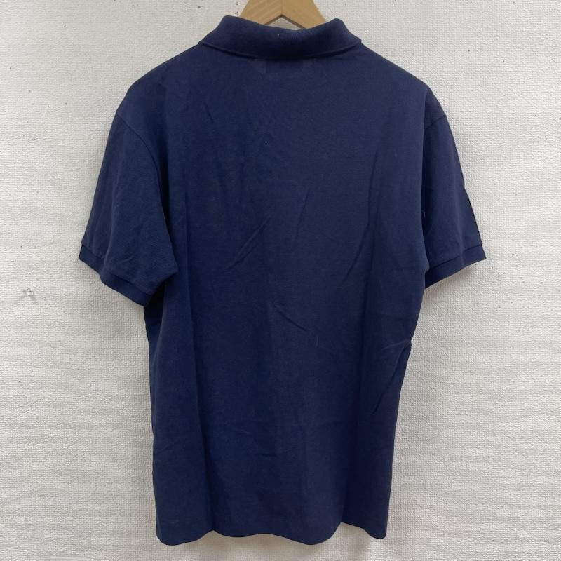 ラコステ LACOSTE ポロシャツ 半袖 クラシック フィット ロゴ刺繍 半袖 ポロシャツ l1212 M 紺 / ネイビー / navy メンズ USED 古着 中古 50165096