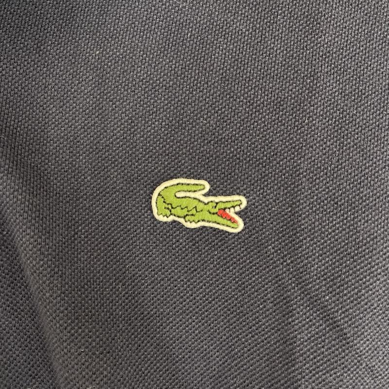 ラコステ LACOSTE ポロシャツ 半袖 クラシック フィット ロゴ刺繍 半袖 ポロシャツ l1212 M 紺 / ネイビー / navy メンズ USED 古着 中古 50165096
