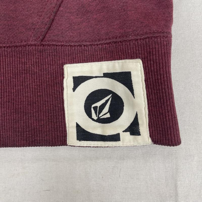 ボルコム VOLCOM パーカー 長袖 90s 00s ブランドロゴ 刺繍 ジップアップ パーカー フーディー L えんじ / ワインレッド / dark red メンズ USED 古着 中古 50165098