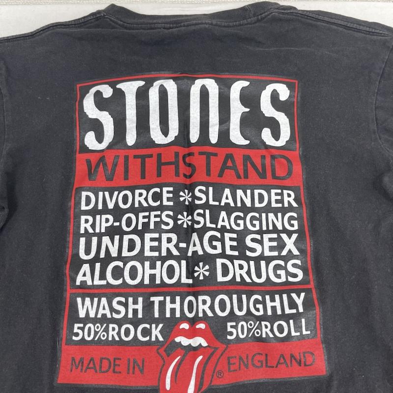 古着 USED Tシャツ 半袖 2002年 The Rolling Stones ザ ローリング ストーンズ プリント Tシャツ 黒 / ブラック / black メンズ USED 古着 中古 50165101