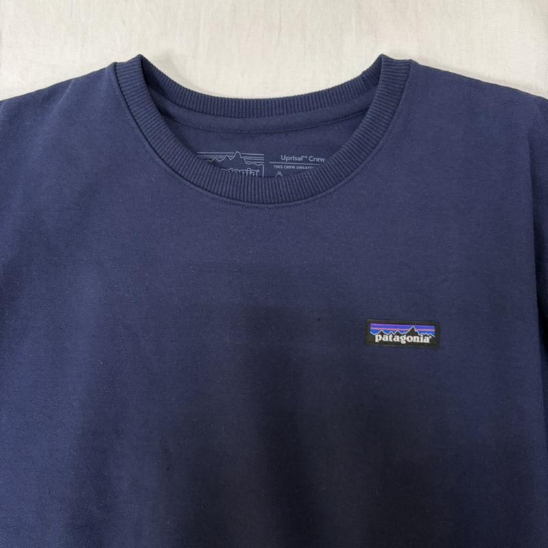パタゴニア patagonia トレーナー 長袖 P-6 Label Uprisal Crew Sweatshirt NAVY XL regular fit ロゴスウェット XL ロゴ、文字 紺 / ネイビー / navy メンズ USED 古着 中古 50165102
