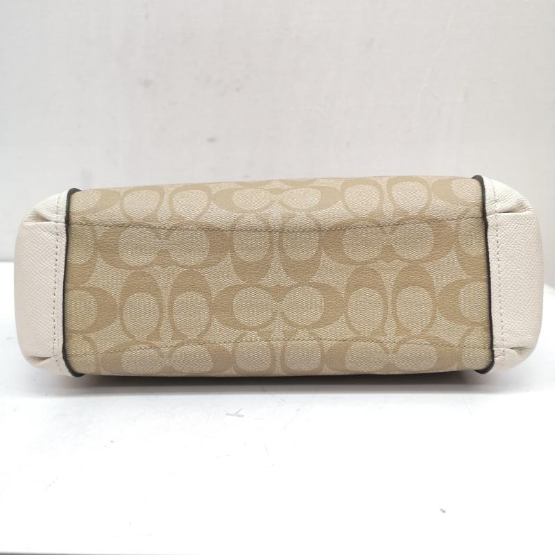 コーチ COACH ハンドバッグ ハンドバッグ F26139 2WAY シグネチャー ハンド トート バッグ ワンショルダー ポケットレザー 白 / ホワイト / white レディース USED 古着 中古 50165103