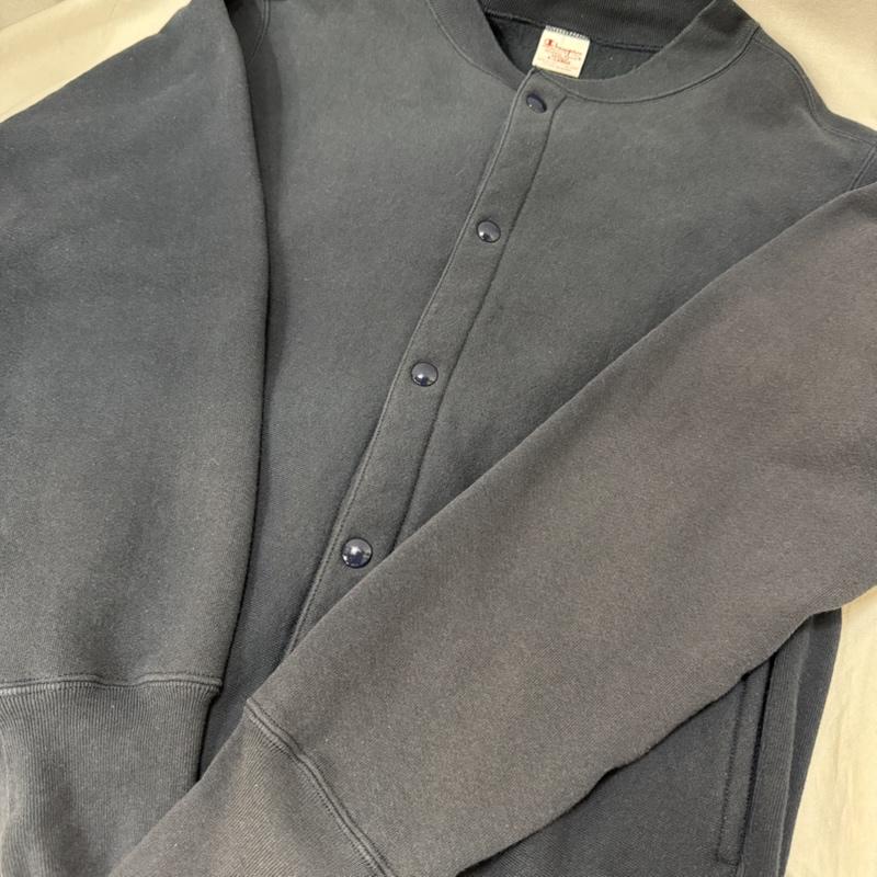 チャンピオン Champion カーディガン 長袖 リバースウィーブ スナップボタンカーディガン 赤単色タグ USA製 navy XL XL 無地 紺 / ネイビー / navy メンズ USED 古着 中古 50165104