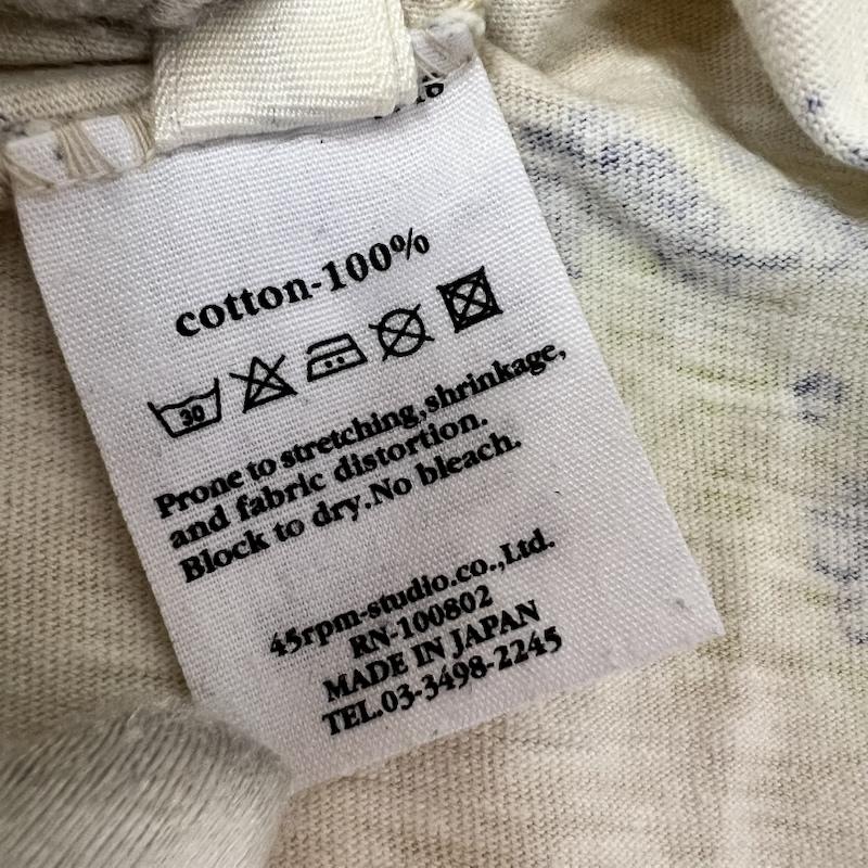 フォーティーファイブアールピーエム 45RPM Tシャツ 半袖 フラワー フローラル Tシャツ 3 アイボリー / アイボリー / レディース USED 古着 中古 50165106
