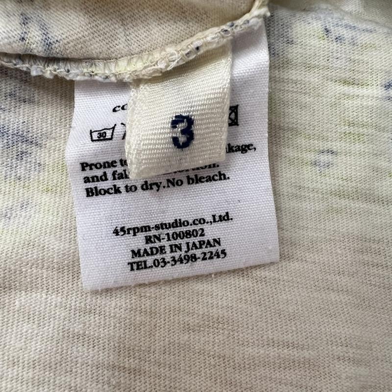 フォーティーファイブアールピーエム 45RPM Tシャツ 半袖 フラワー フローラル Tシャツ 3 アイボリー / アイボリー / レディース USED 古着 中古 50165106