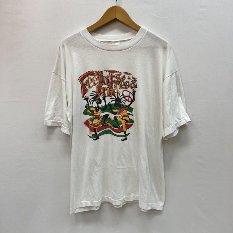 ヴィンテージ VINTAGE Tシャツ 半袖 90s ジャマイカ レゲエ Tシャツ ラスタカラー シングルステッチ - 白 / ホワイト / white メンズ USED 古着 中古 50165107