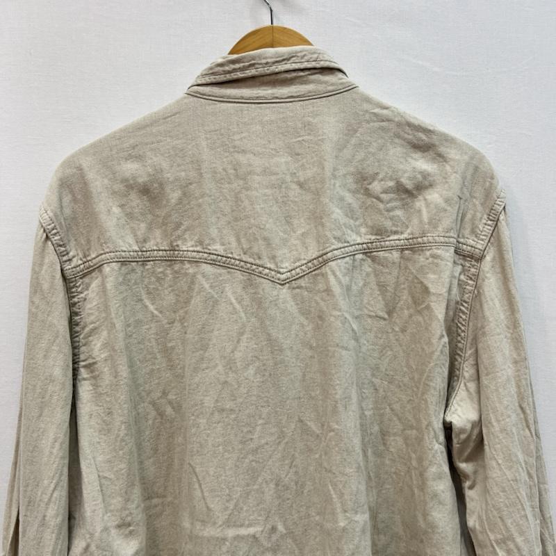 レミ レリーフ REMI RELIEF シャツ、ブラウス 長袖 リネン混 ウエスタンシャツ XXL アイボリー / アイボリー / メンズ USED 古着 中古 50165110