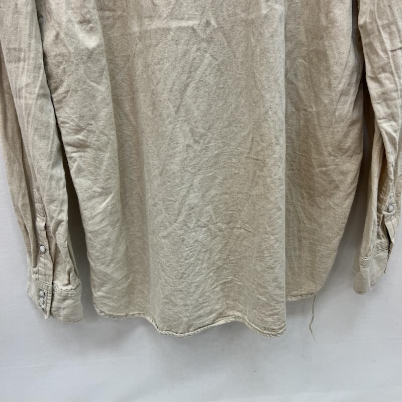 レミ レリーフ REMI RELIEF シャツ、ブラウス 長袖 リネン混 ウエスタンシャツ XXL アイボリー / アイボリー / メンズ USED 古着 中古 50165110
