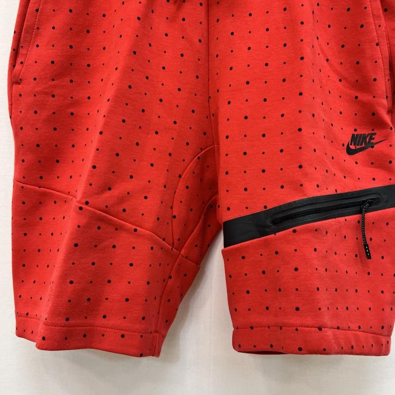 ナイキ NIKE パンツ ショートパンツ ドット柄 テックフリース ショートパンツ XL 赤 / レッド / red メンズ USED 古着 中古 50165112