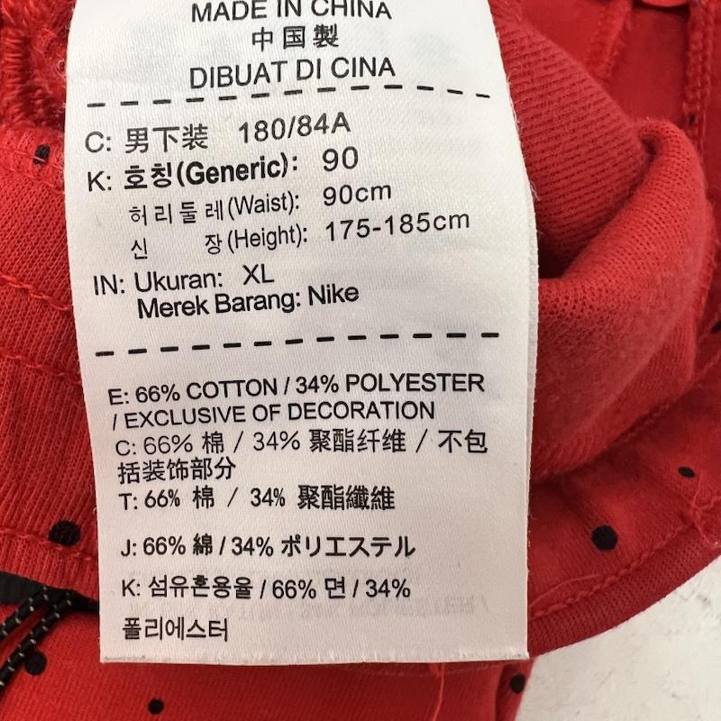 ナイキ NIKE パンツ ショートパンツ ドット柄 テックフリース ショートパンツ XL 赤 / レッド / red メンズ USED 古着 中古 50165112