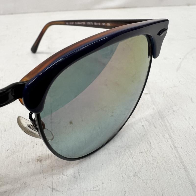 レイバン Ray-Ban めがね・サングラス サングラス CLUBMASTER クラブマスター RB3016 - 紺 / ネイビー / navy X 青 / ブルー / blue メンズ USED 古着 中古 50165120