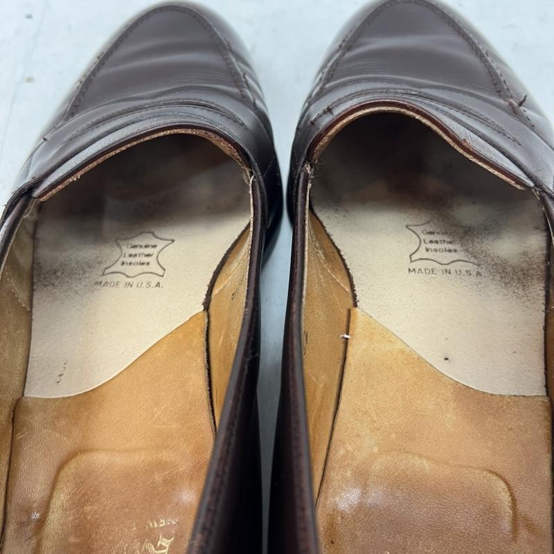 オールデン ALDEN ローファー ローファー USA製 ペニーローファー レザーシューズ US：9.5 茶 / ブラウン / brown メンズ USED 古着 中古 50165125