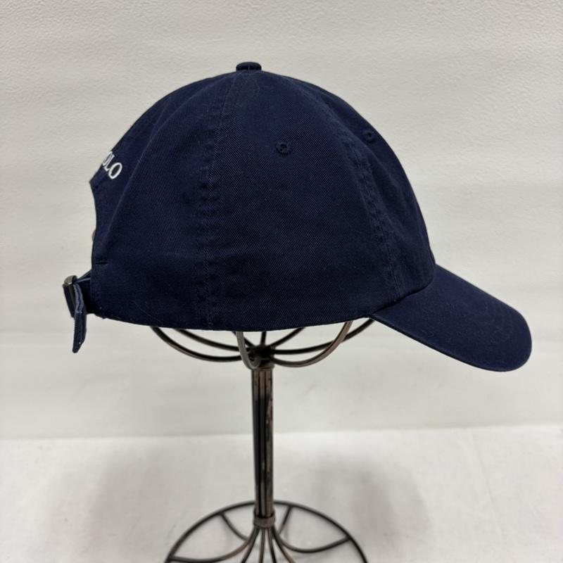 ポロラルフローレン POLO RALPH LAUREN 帽子 キャップ ベースボールキャップ ロゴ ポニー刺繡 - ワンポイント X ロゴ、文字 X 刺繍 紺 / ネイビー / navy X 白 / ホワイト / white メンズ USED 古着 中古 50165126