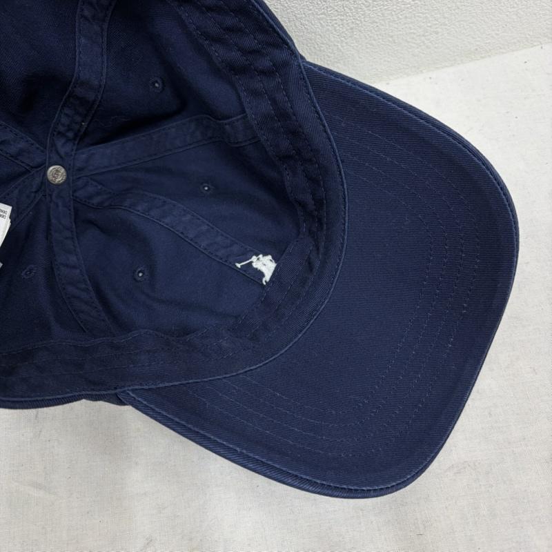 ポロラルフローレン POLO RALPH LAUREN 帽子 キャップ ベースボールキャップ ロゴ ポニー刺繡 - ワンポイント X ロゴ、文字 X 刺繍 紺 / ネイビー / navy X 白 / ホワイト / white メンズ USED 古着 中古 50165126