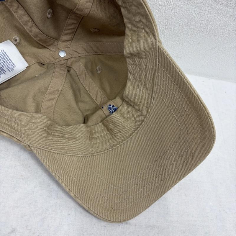 ポロラルフローレン POLO RALPH LAUREN 帽子 キャップ ベースボール キャップ ポニー刺繍 ロゴ - ワンポイント X ロゴ、文字 X 刺繍 ベージュ / ベージュ / beige X 紺 / ネイビー / navy メンズ USED 古着 中古 50165127