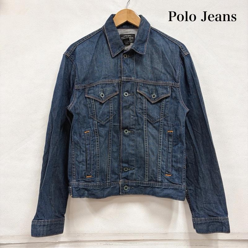 ポロ ジーンズ Polo Jeans Co. ジャケット、上着 ジャンパー、ブルゾン デニム ジャケット Gジャン レザーパッチ メキシコ製 S ワンポイント X ロゴ、文字 インディゴ / インディゴ / Indigo メンズ USED 古着 中古 50165131