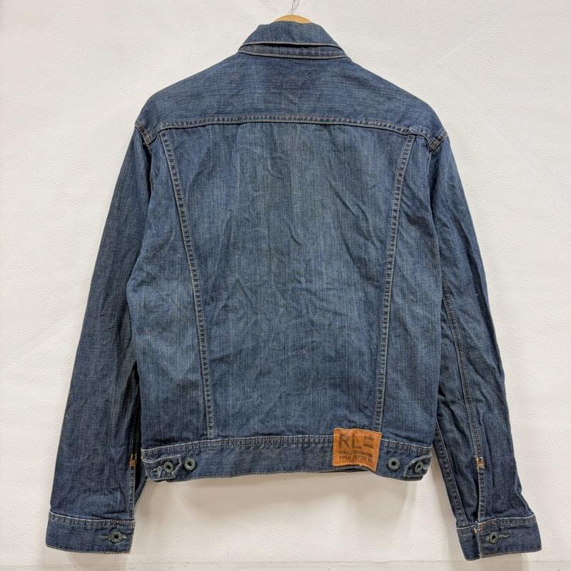 ポロ ジーンズ Polo Jeans Co. ジャケット、上着 ジャンパー、ブルゾン デニム ジャケット Gジャン レザーパッチ メキシコ製 S ワンポイント X ロゴ、文字 インディゴ / インディゴ / Indigo メンズ USED 古着 中古 50165131