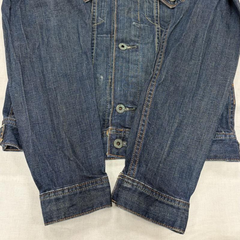 ポロ ジーンズ Polo Jeans Co. ジャケット、上着 ジャンパー、ブルゾン デニム ジャケット Gジャン レザーパッチ メキシコ製 S ワンポイント X ロゴ、文字 インディゴ / インディゴ / Indigo メンズ USED 古着 中古 50165131