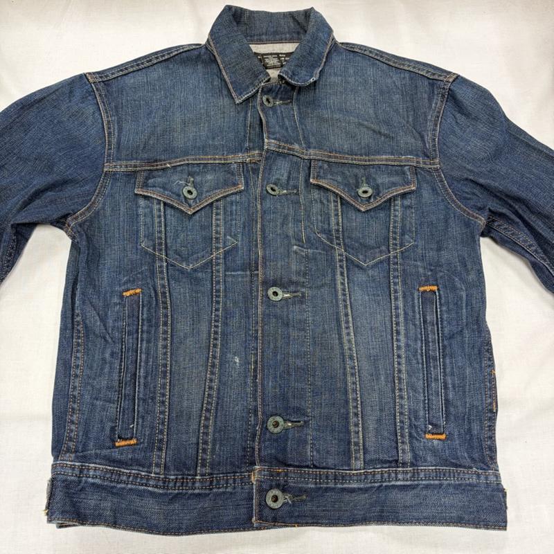 ポロ ジーンズ Polo Jeans Co. ジャケット、上着 ジャンパー、ブルゾン デニム ジャケット Gジャン レザーパッチ メキシコ製 S ワンポイント X ロゴ、文字 インディゴ / インディゴ / Indigo メンズ USED 古着 中古 50165131