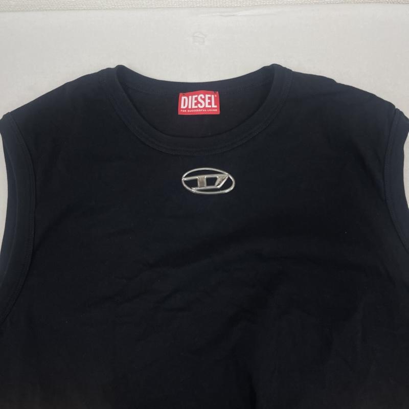 ディーゼル DIESEL タンクトップ タンクトップ T-BISCO-DD オーバル Dロゴ プレート ノースリーブ タンクトップ 黒 / ブラック / black メンズ USED 古着 中古 50165139