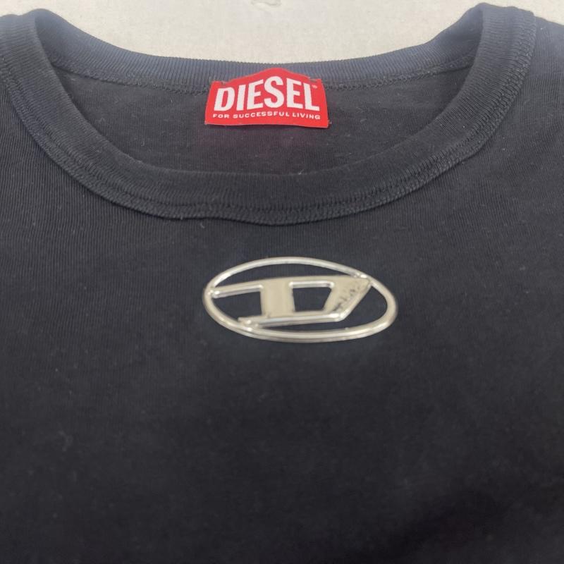 ディーゼル DIESEL タンクトップ タンクトップ T-BISCO-DD オーバル Dロゴ プレート ノースリーブ タンクトップ 黒 / ブラック / black メンズ USED 古着 中古 50165139