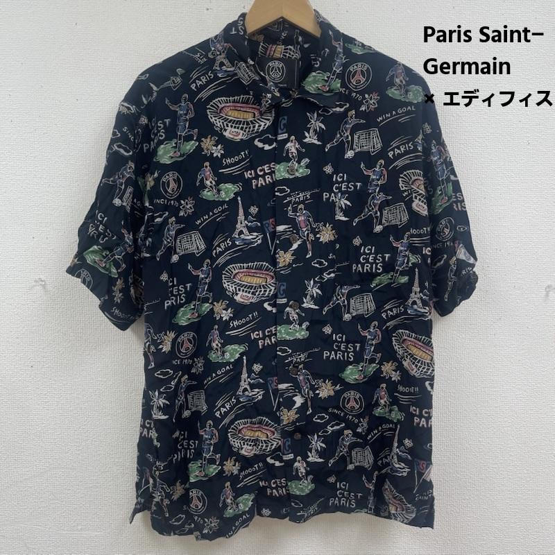 古着 USED シャツ、ブラウス 半袖 Paris Saint-Germain × エディフィス 別注 レーヨン アロハ シャツ XL 黒 / ブラック / black メンズ USED 古着 中古 50165140