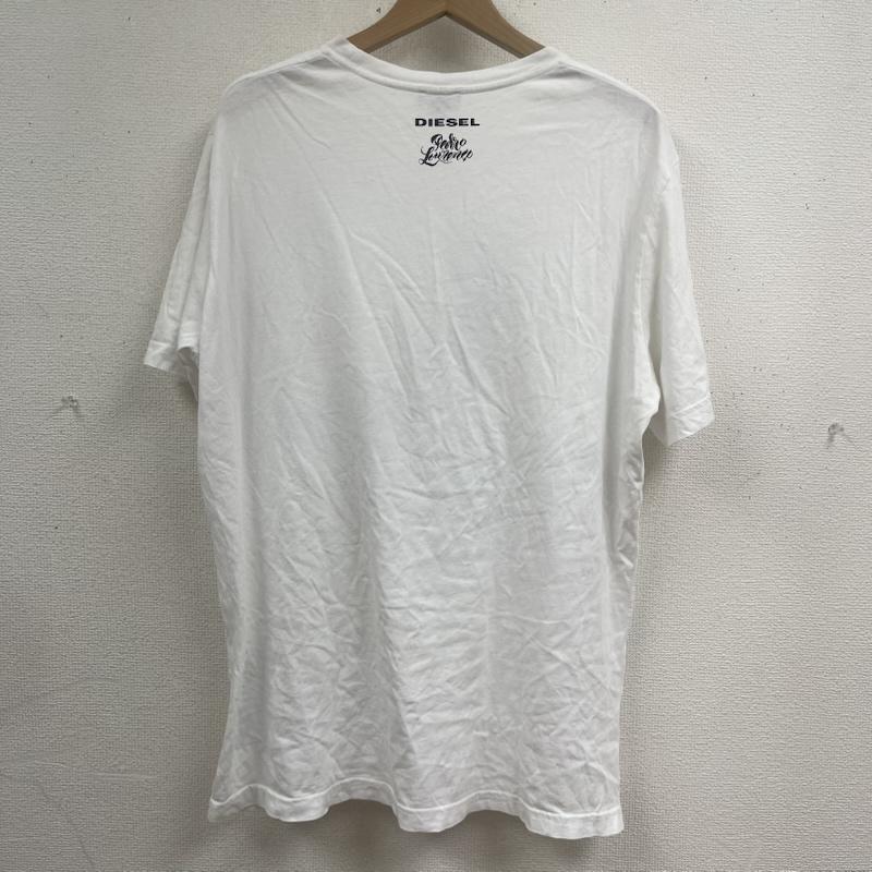 ディーゼル DIESEL Tシャツ 半袖 T-JOE-RU MAGLIETTA プリント Tシャツ カットソー XL 白 / ホワイト / white メンズ USED 古着 中古 50165141