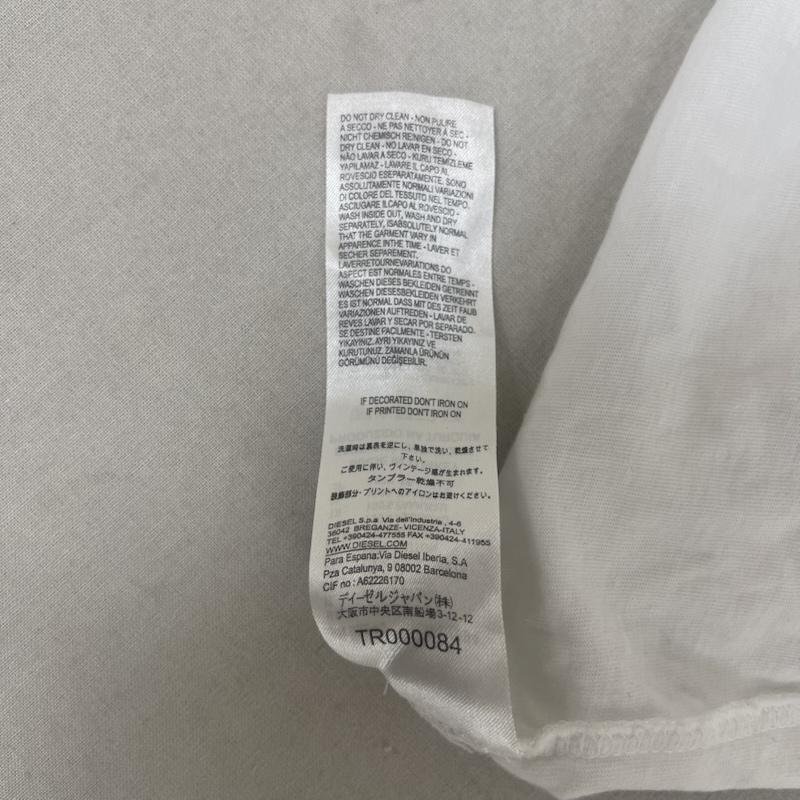 ディーゼル DIESEL Tシャツ 半袖 T-JOE-RU MAGLIETTA プリント Tシャツ カットソー XL 白 / ホワイト / white メンズ USED 古着 中古 50165141