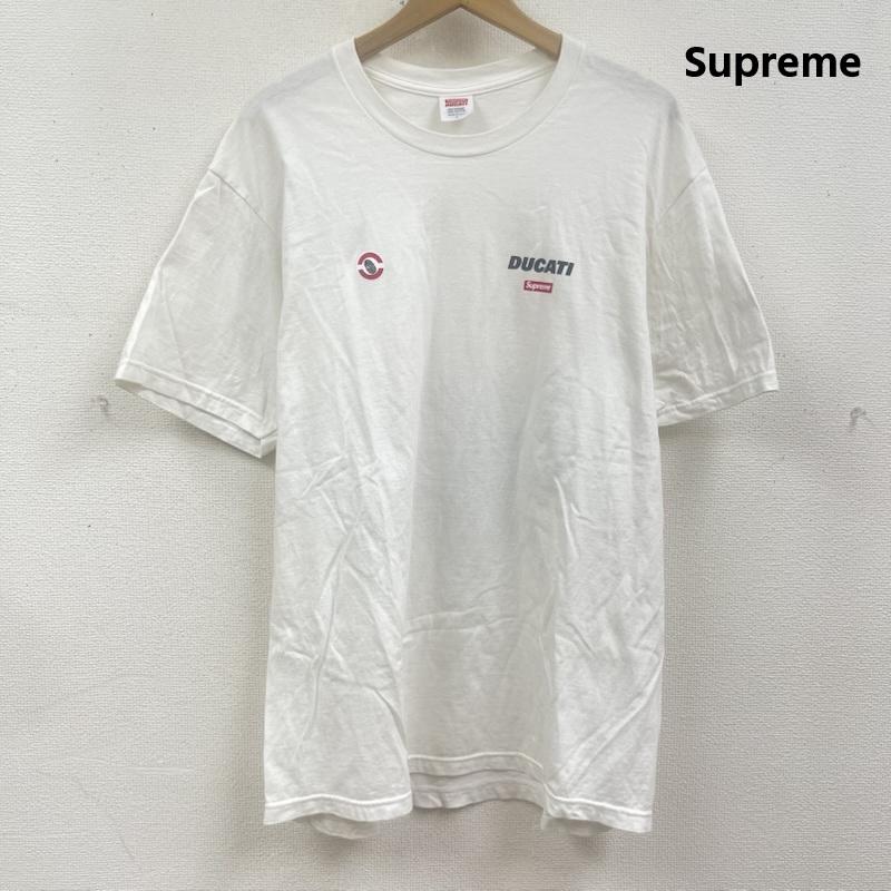 シュプリーム Supreme Tシャツ 半袖 24ss Ducati コラボ Ducati Logos Tee プリント Tシャツ L 白 / ホワイト / white メンズ USED 古着 中古 50165145