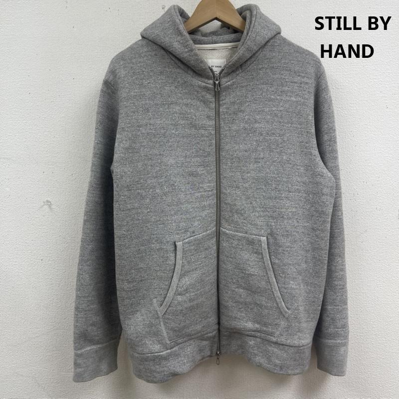 スティル バイ ハンド STILL BY HAND パーカー 長袖 度詰め ダブルジップ ジップアップ スウェット パーカー cs00213 48 灰 / グレー / gray メンズ USED 古着 中古 50165149