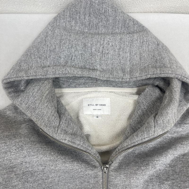 スティル バイ ハンド STILL BY HAND パーカー 長袖 度詰め ダブルジップ ジップアップ スウェット パーカー cs00213 48 灰 / グレー / gray メンズ USED 古着 中古 50165149